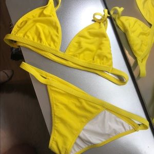 The Kylie Shop yellow swim set